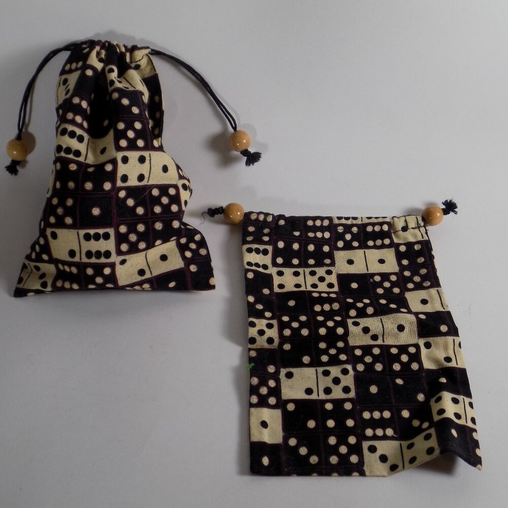 Handmade Large Dice Bag Pouch 7.5 x 5.25" Renaissance Medieval Faire Trinket